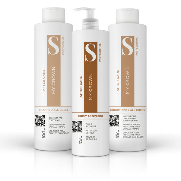 MY CROWN Shampoo, Conditioner & Activator Kit